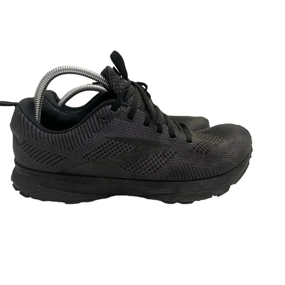 Brooks Revel 5 Mens 11 D Shoes Gray Black Lace Up Sneaker Running - Picture 1 of 13